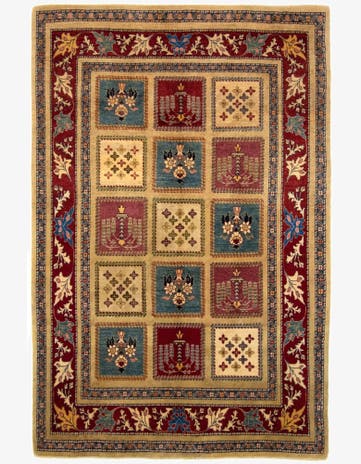 5' 5 x 8' 2 Hand Knotted Kashkuli Persian Rug