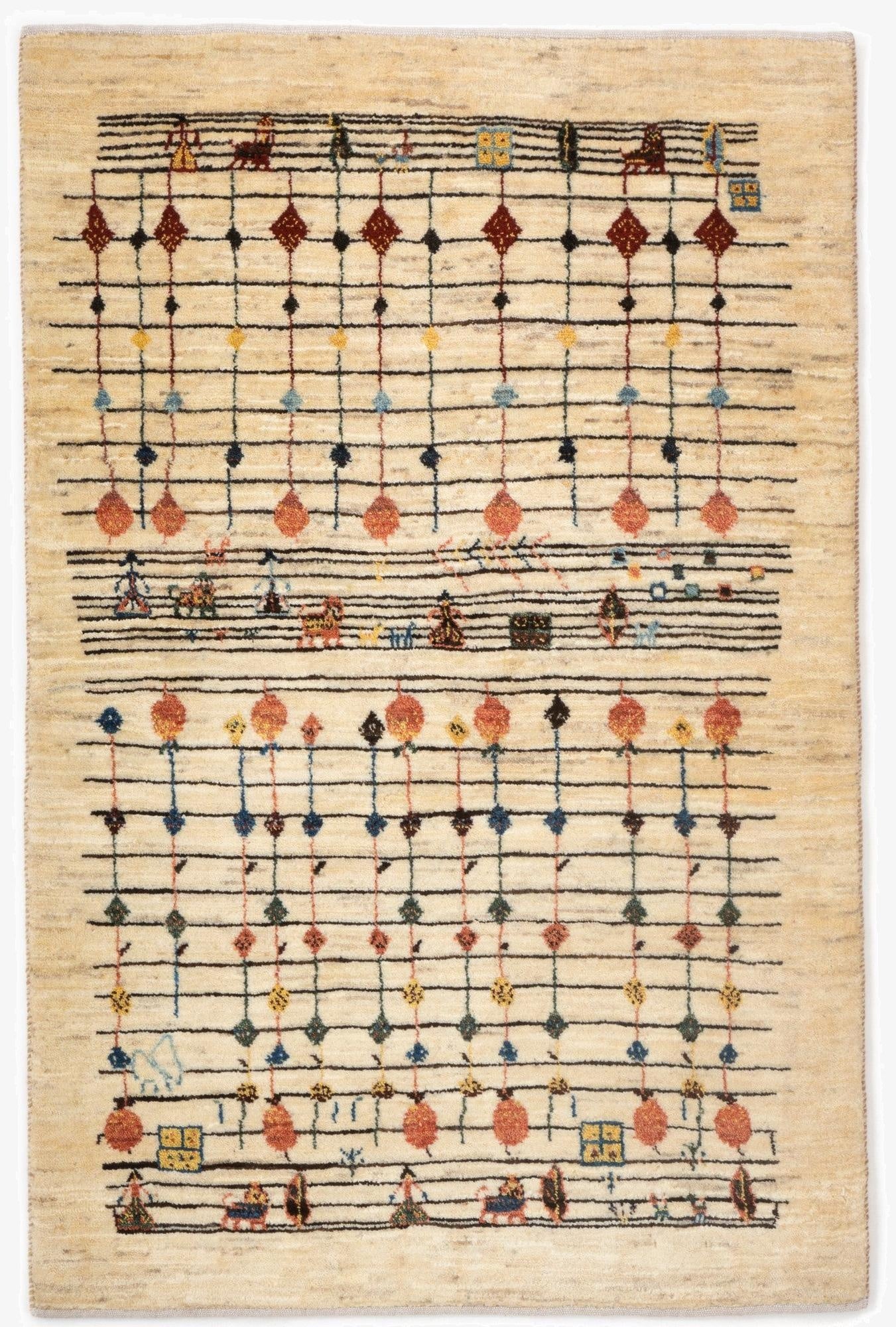 2' 10 x 4' 5 Kashkuli Wool Rug
