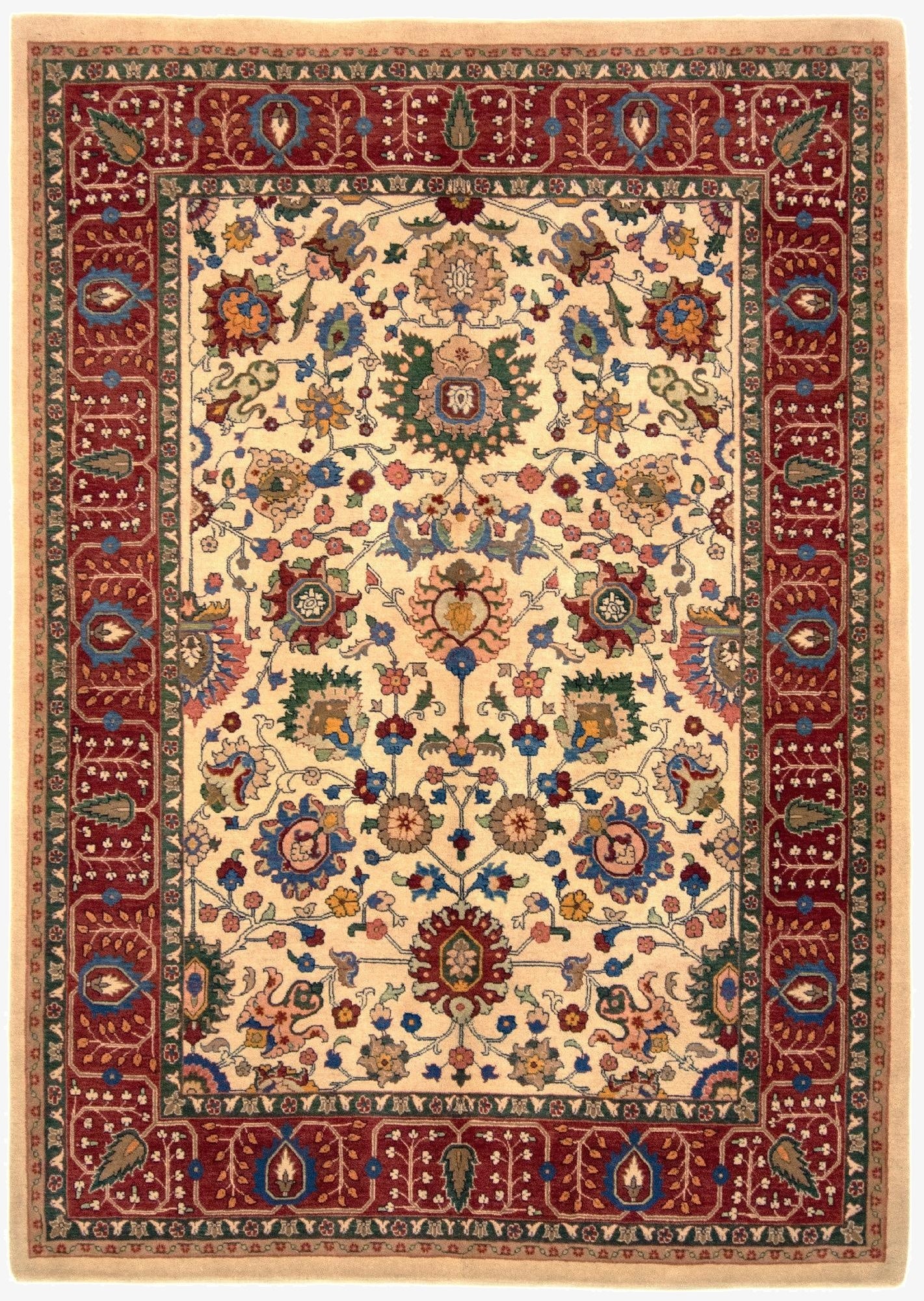 5' 7 x 7' 10  Hand Knotted Kashkuli Persian Rug