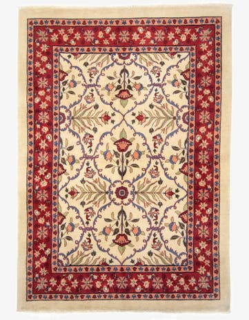 5' 7 x 7' 10 Hand Knotted Kashkuli Persian Rug