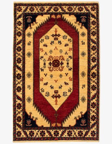3' 5 x 5' 5 Kashkuli Rug