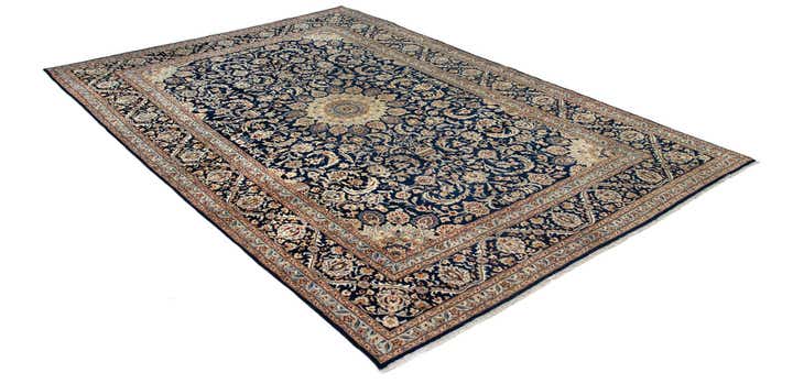 7' 10 x 11' 7 Hand Knotted Kashmar Persian Wool Rug