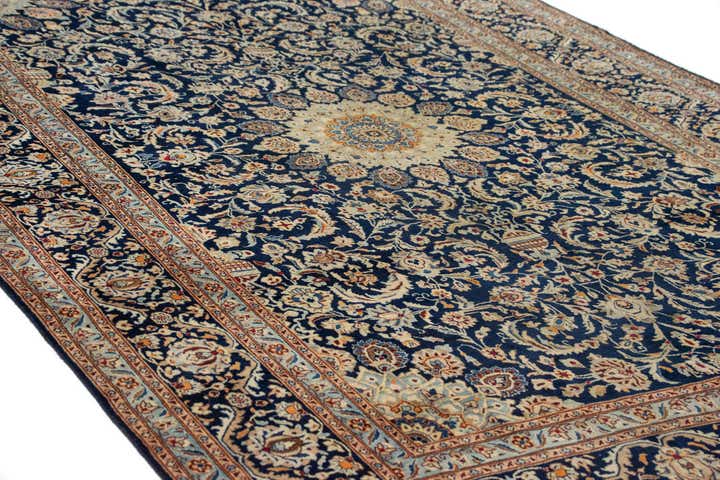 7' 10 x 11' 7 Hand Knotted Kashmar Persian Wool Rug