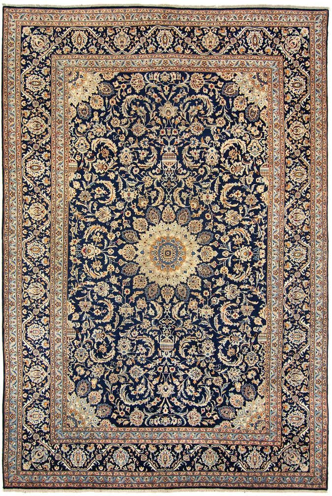 7' 10 x 11' 7 Hand Knotted Kashmar Persian Wool Rug