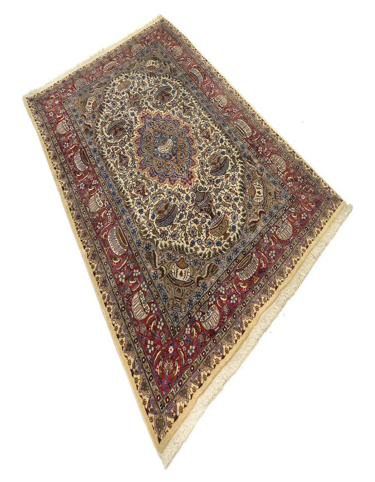 Detail image of 8' x 11' 6 Hand Knotted Kashmar Persian Wool Rug