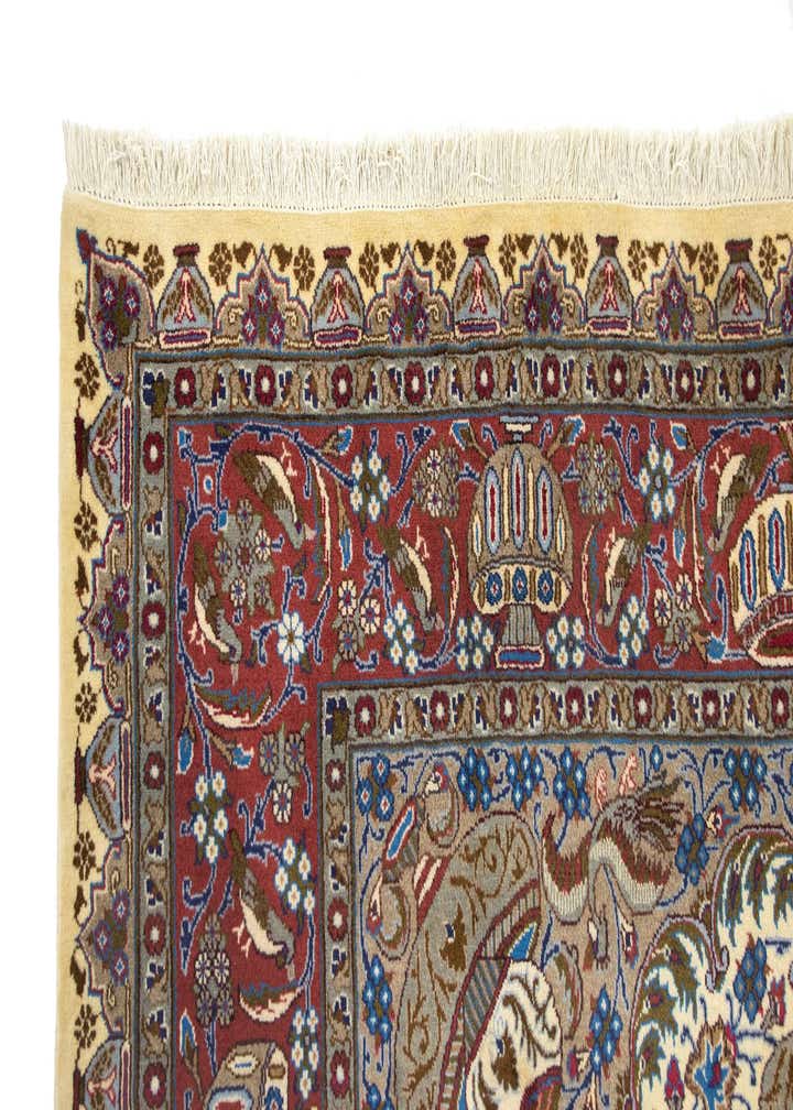 8' x 11' 6 Hand Knotted Kashmar Persian Wool Rug