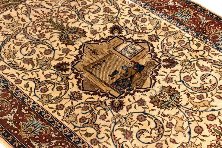 Detail image of 2' 1 x 3' Kayseri Silk Rug