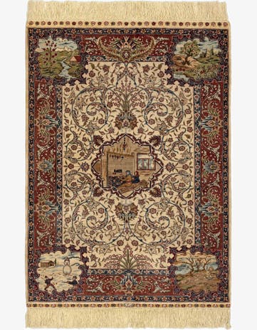 2' 1 x 3' Kayseri Silk Rug