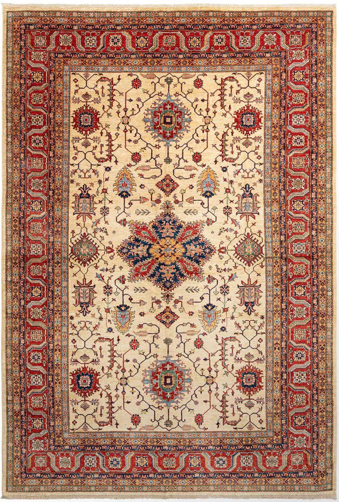 9' 7 x 14' 1 Kazak Wool Rug