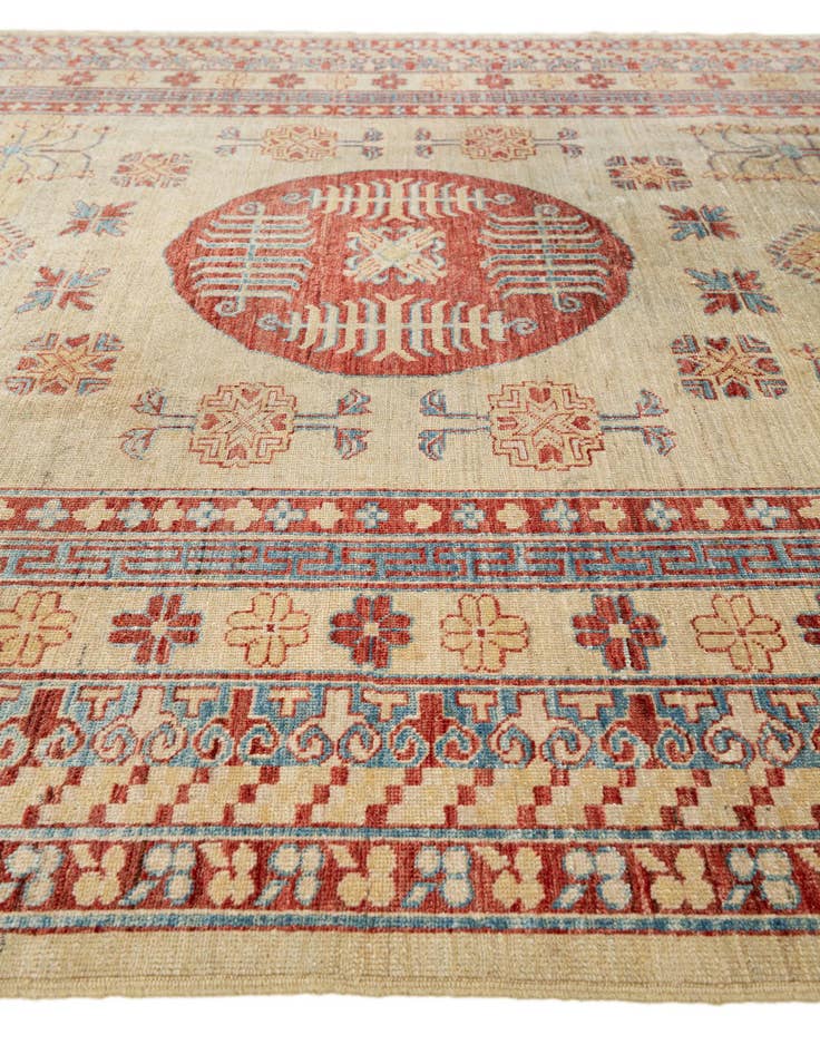 Detail image of 6' 6 x 9' 7  Hand Knotted Kazak Wool Rug