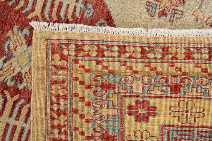 6' 6 x 9' 7 Hand Knotted Kazak Wool Rug