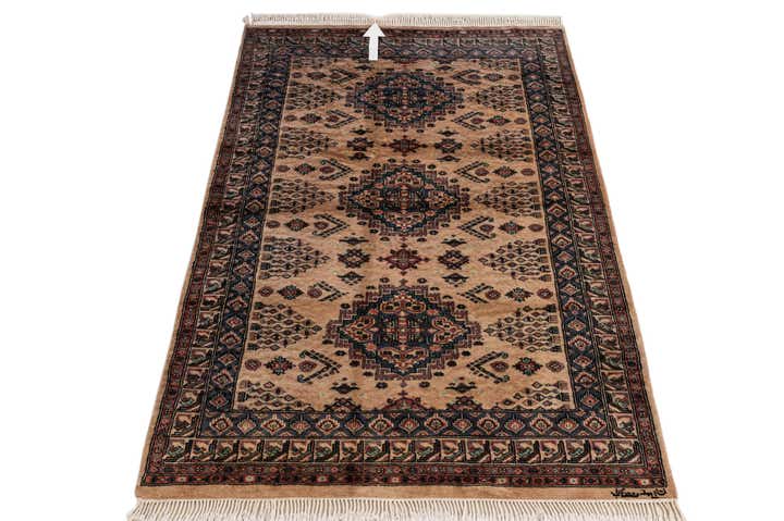 4' 3 x 6' 7 Hand Knotted Kazak Wool Rug