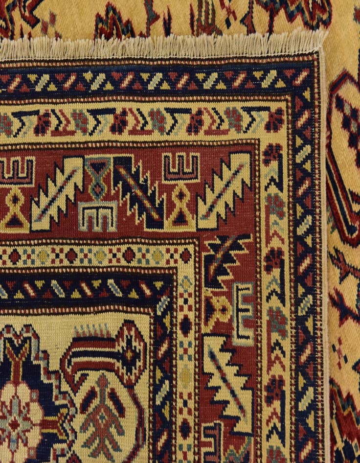 Detail image of 4' 9 x 6' 2  Hand Knotted Kazak Rug