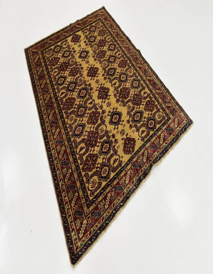 Detail image of 4' 9 x 6' 2  Hand Knotted Kazak Rug