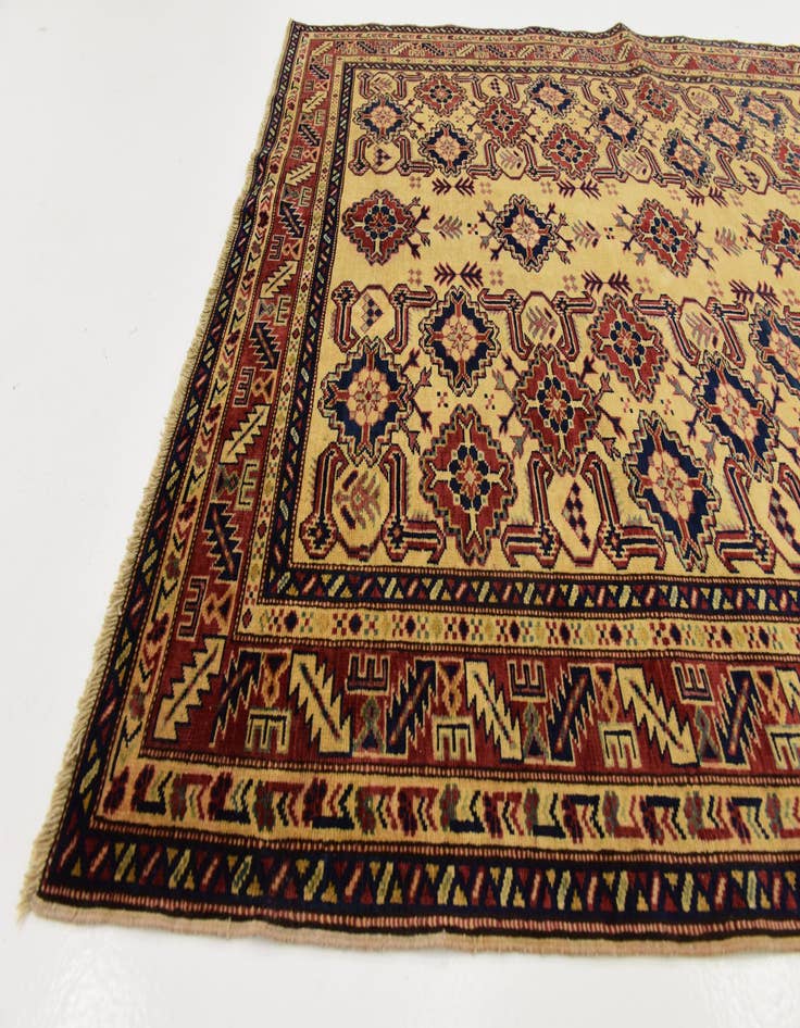 Detail image of 4' 9 x 6' 2  Hand Knotted Kazak Rug