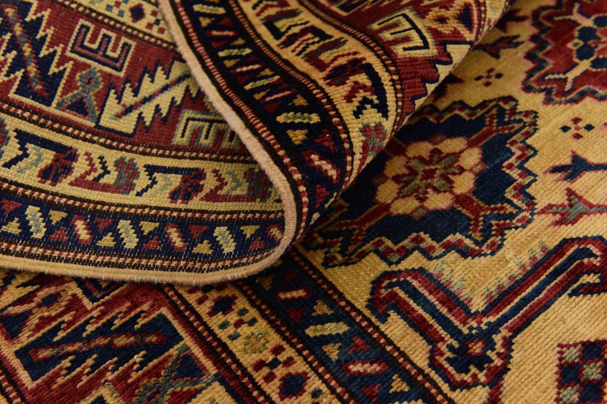 4' 9 x 6' 2 Hand Knotted Kazak Rug