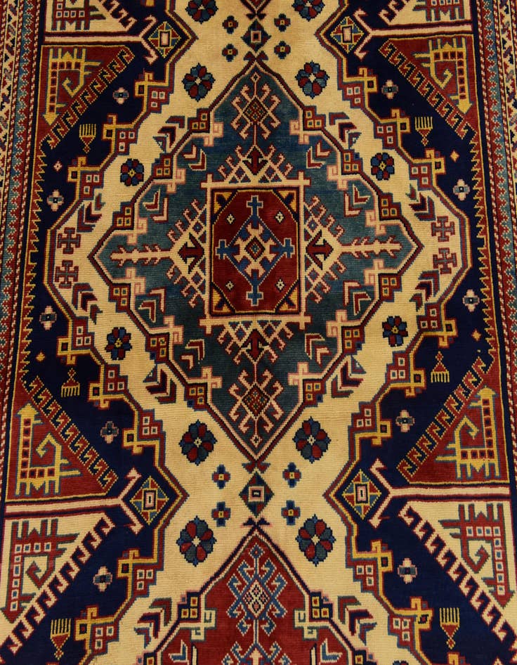 Detail image of 5' x 6' 6  Hand Knotted Kazak Rug