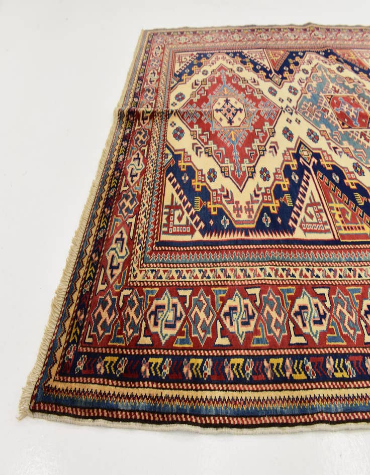 Detail image of 5' x 6' 6  Hand Knotted Kazak Rug