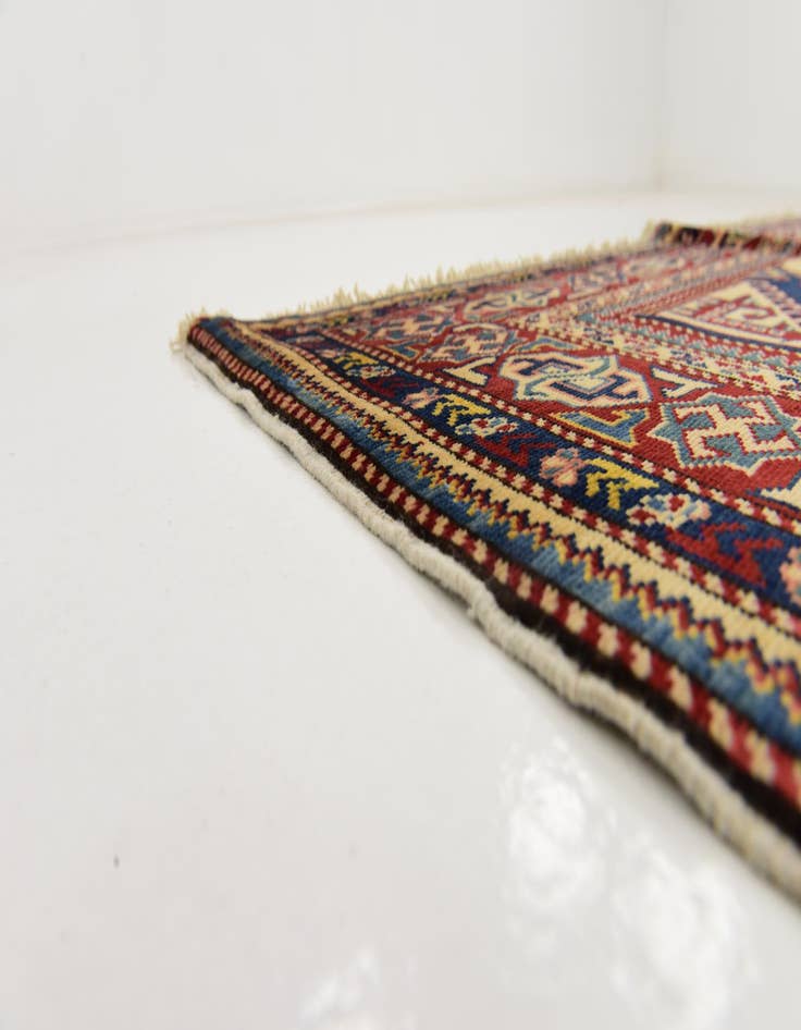 Detail image of 5' x 6' 6  Hand Knotted Kazak Rug