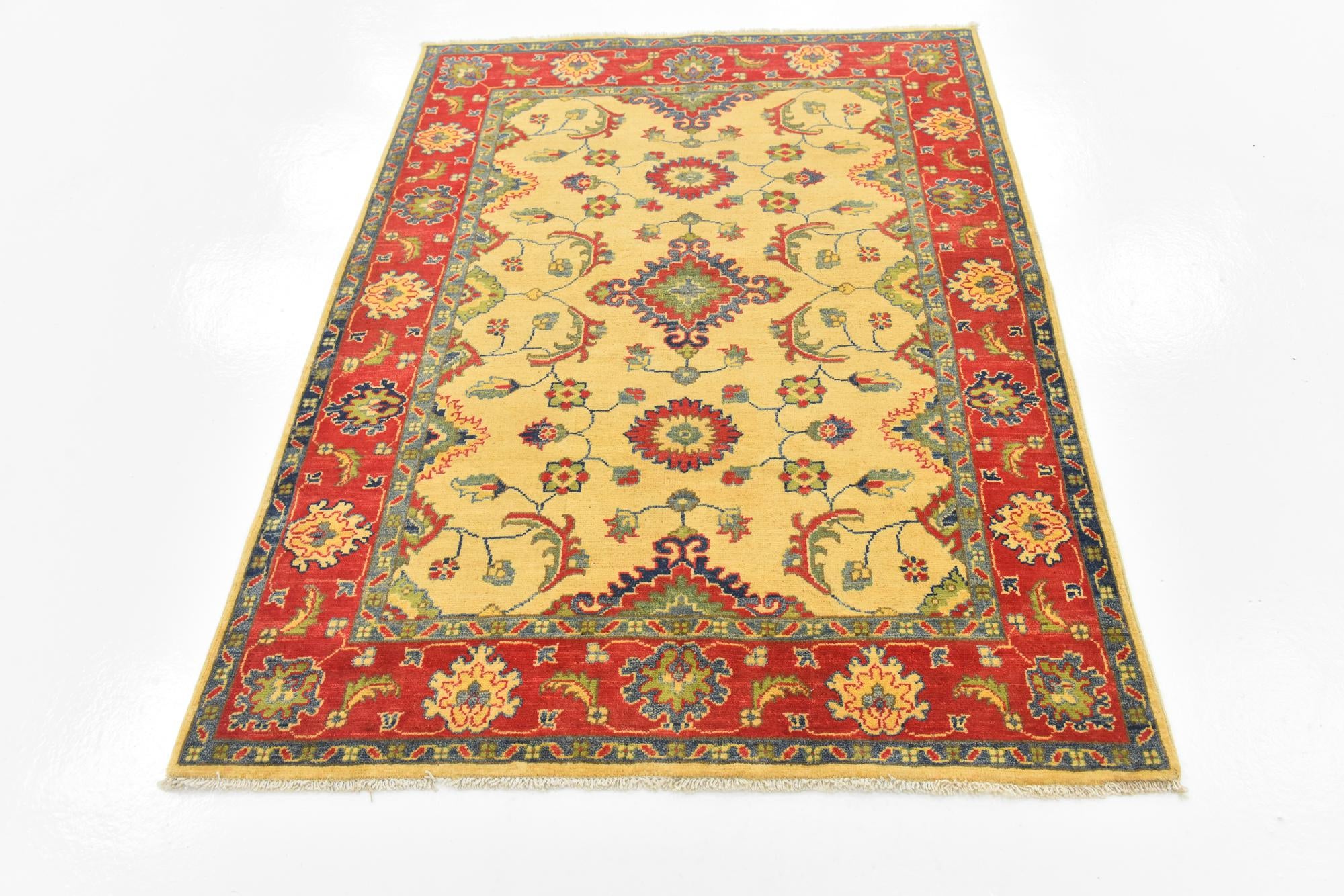 4' 2 x 5' 8 Hand Knotted Kazak Rug