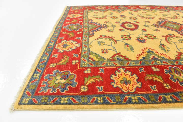 4' 2 x 5' 8 Hand Knotted Kazak Rug