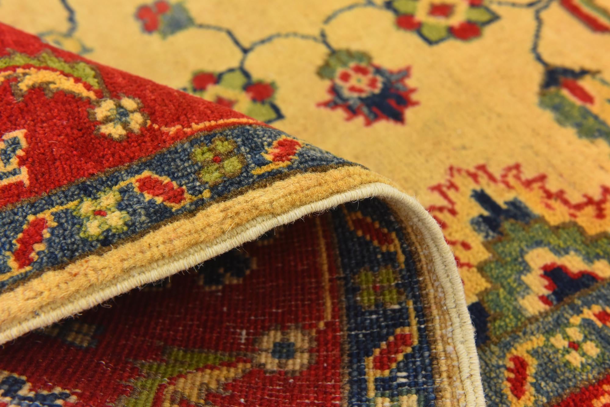 4' 2 x 5' 8 Hand Knotted Kazak Rug