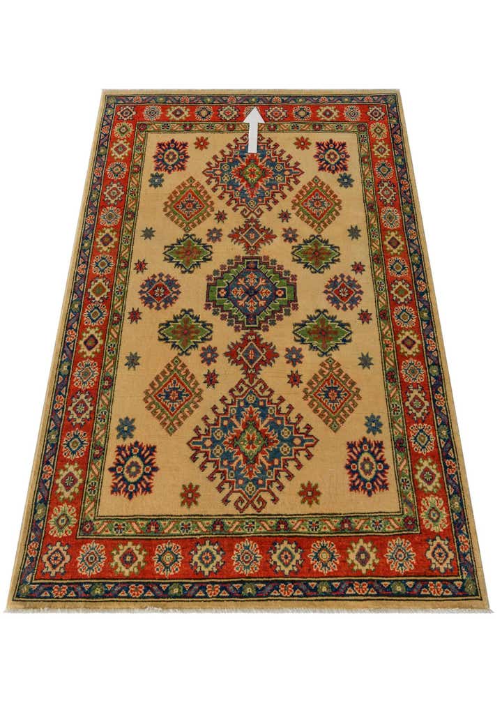 4' 1 x 6' 3 Hand Knotted Kazak Rug