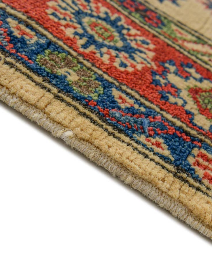 Detail image of 4' 1 x 6' 3 Hand Knotted Kazak Rug