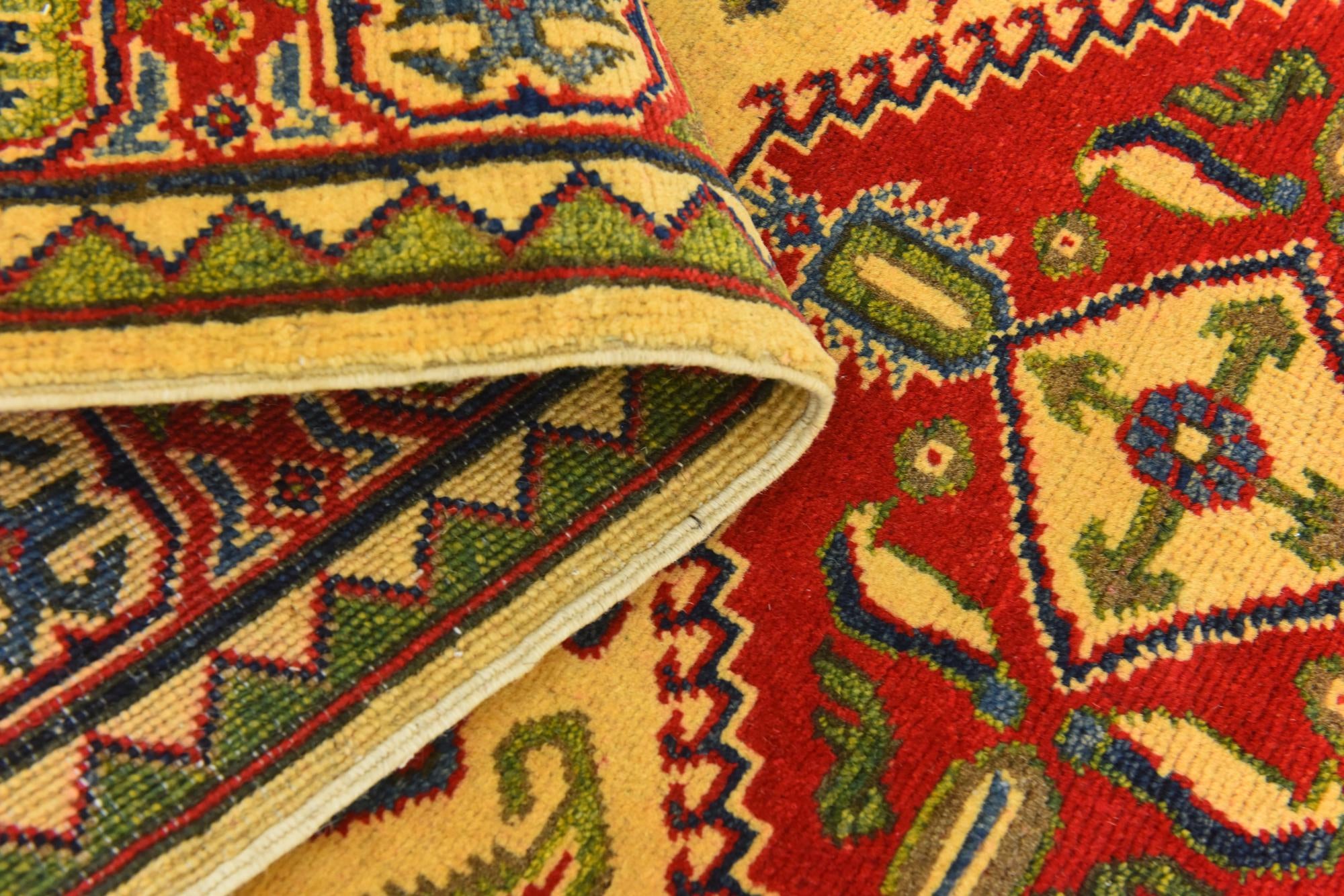 4' x 6' Hand Knotted Kazak Rug