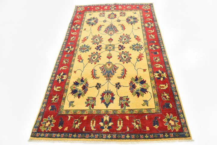 4' x 6' 8 Hand Knotted Kazak Rug