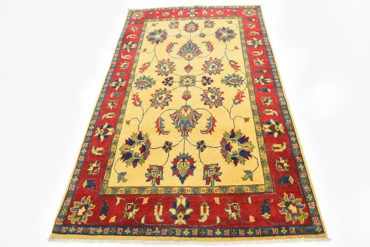 Detail image of 4' x 6' 8 Hand Knotted Kazak Rug