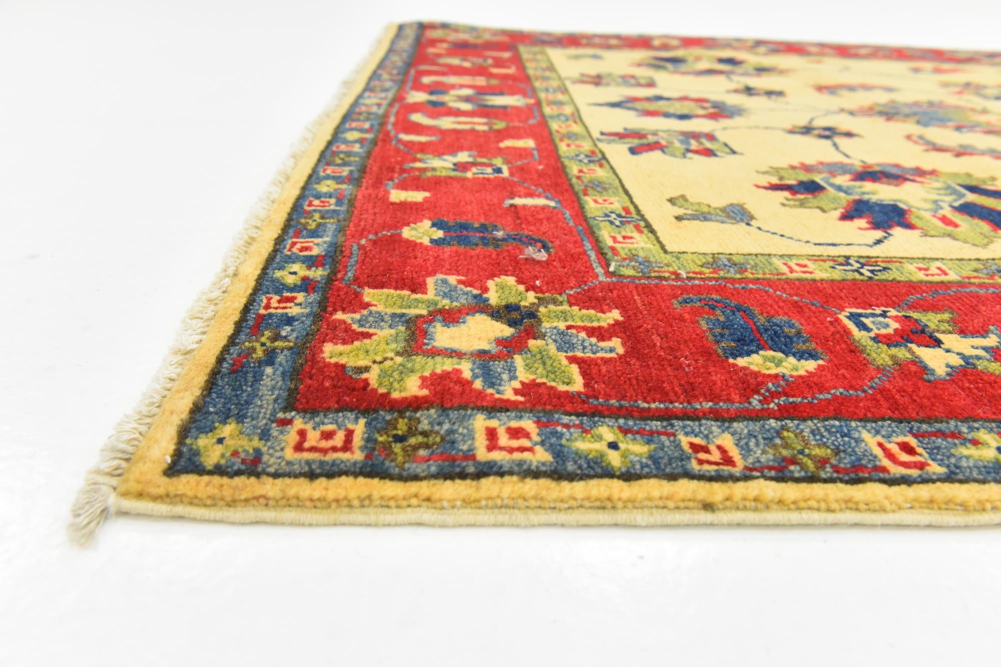 4' x 6' 8 Hand Knotted Kazak Rug