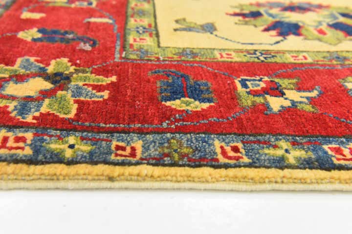 4' x 6' 8 Hand Knotted Kazak Rug