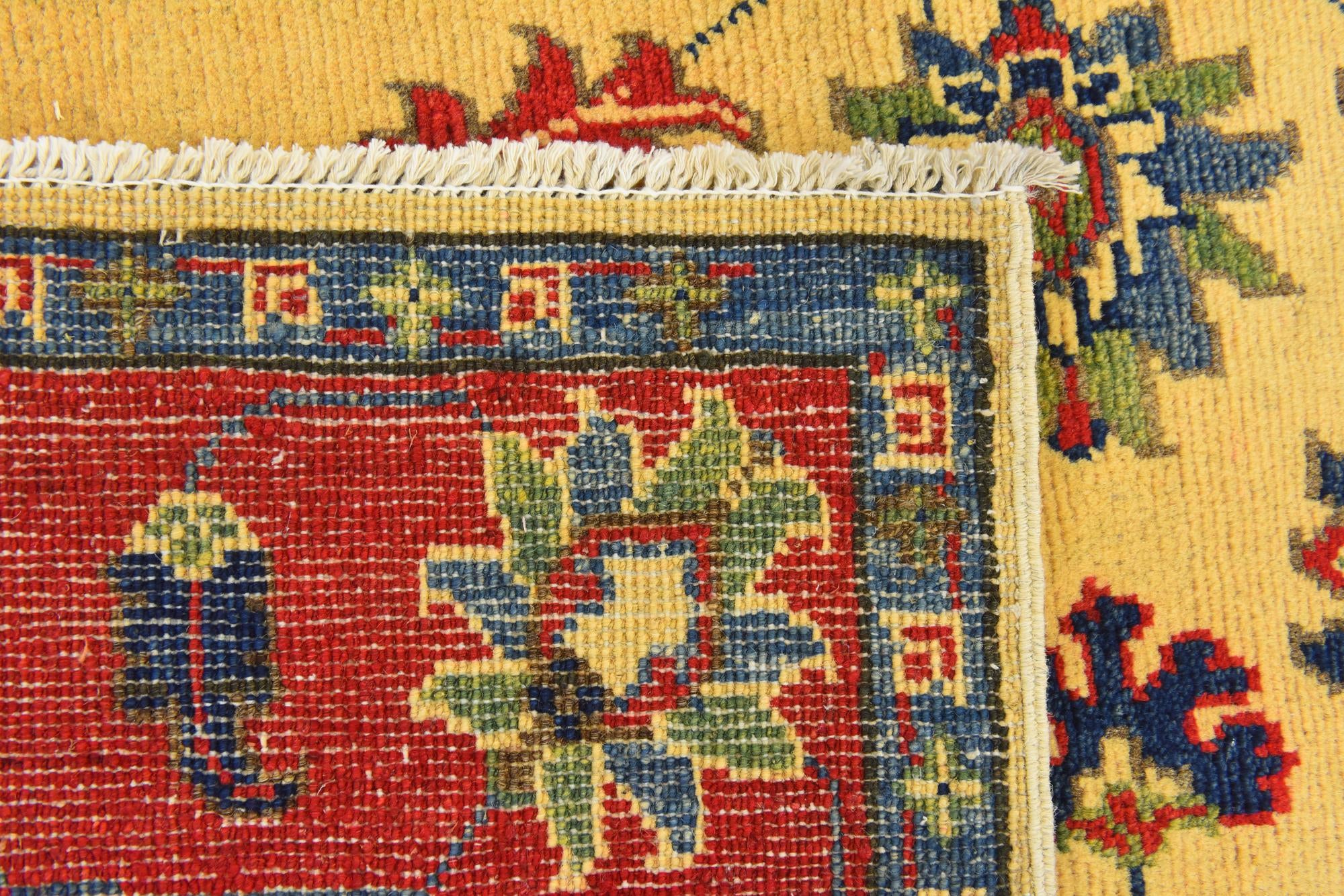 4' x 6' 8 Hand Knotted Kazak Rug