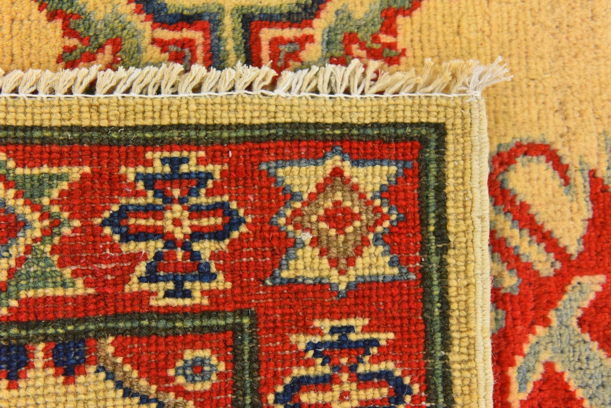 4' x 6' 2 Hand Knotted Kazak Rug