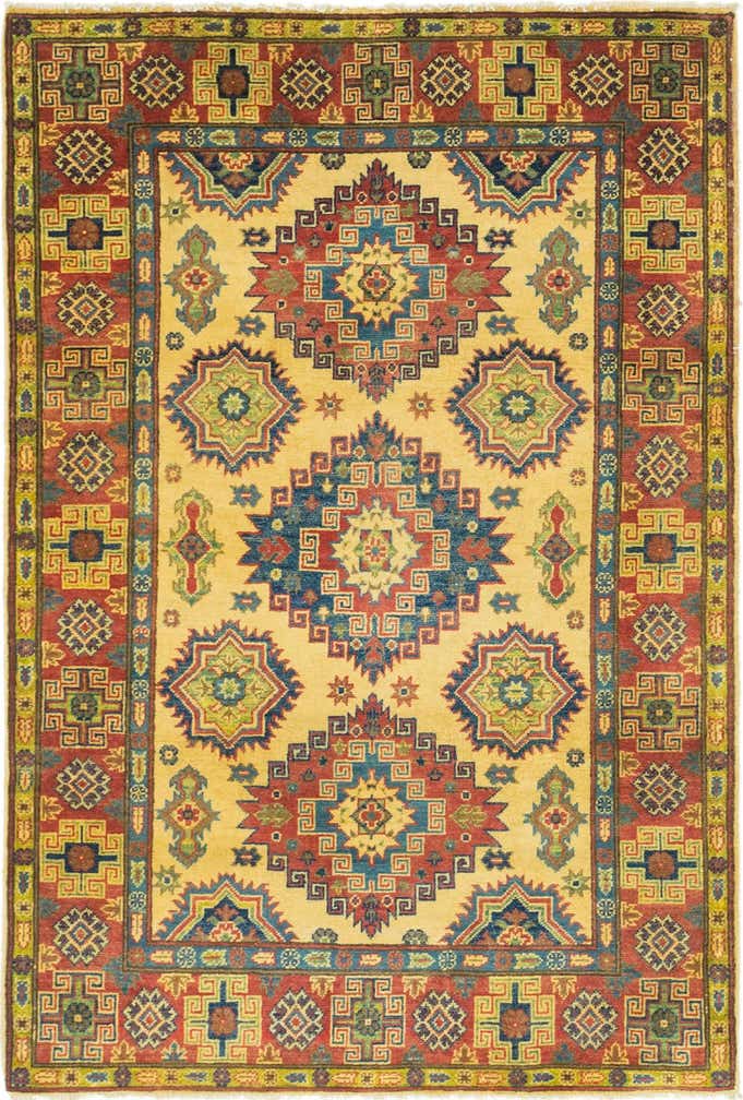 4' 2 x 6' 1 Hand Knotted Kazak Rug