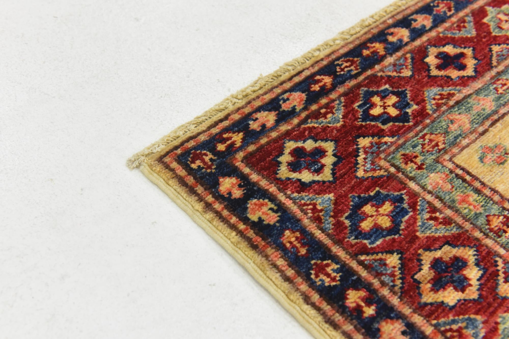 2' 9 x 4' Hand Knotted Kazak Oriental Rug