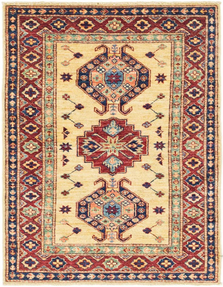 Detail image of 2' 9 x 4' Hand Knotted Kazak Oriental Rug