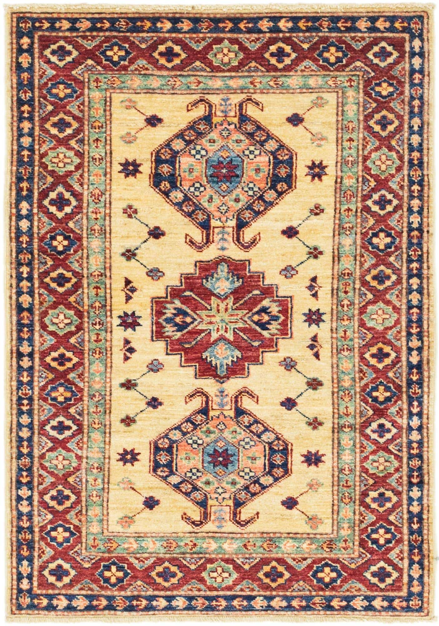 2' 9 x 4' Hand Knotted Kazak Oriental Rug