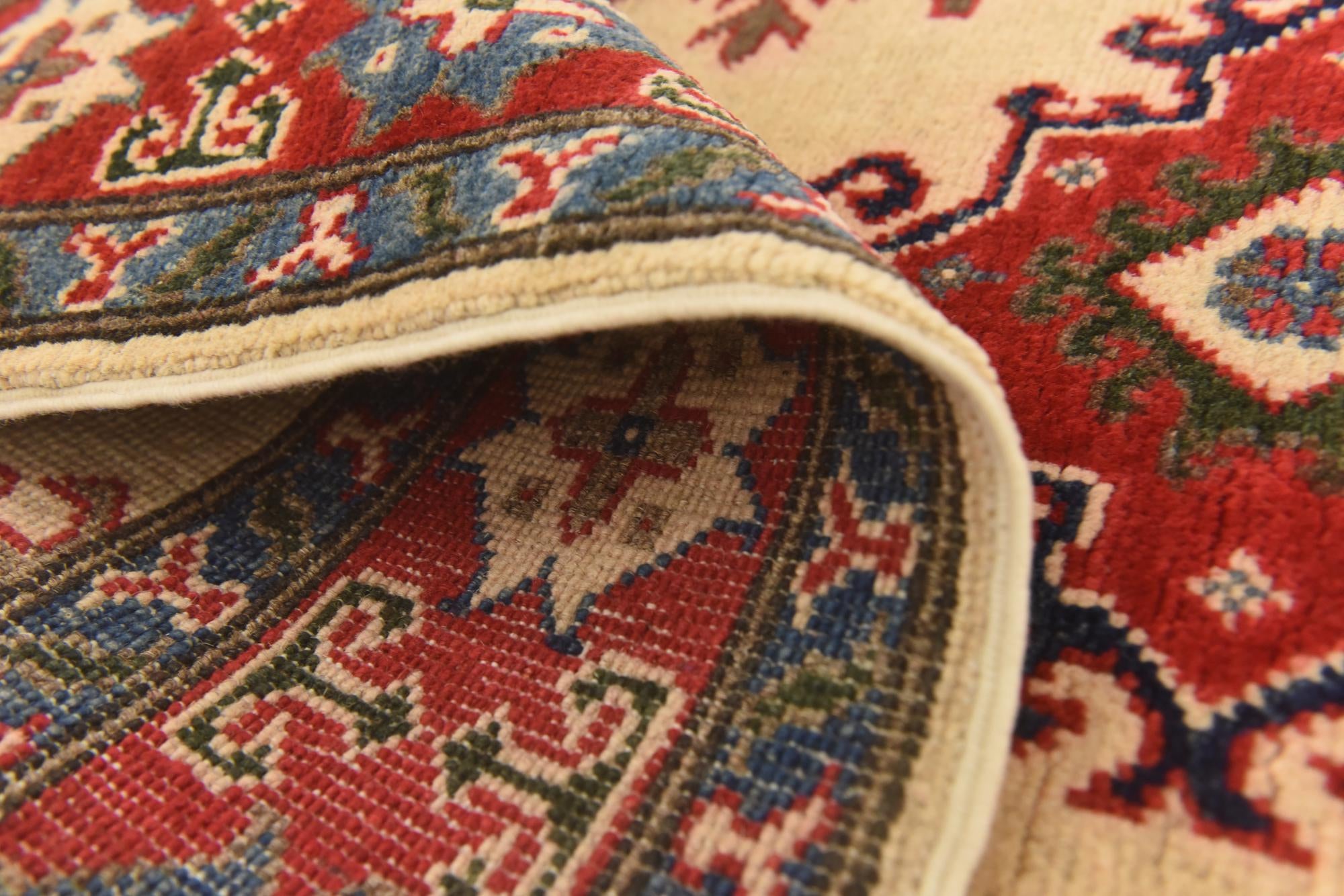 3' 10 x 6' 2 Hand Knotted Kazak Rug