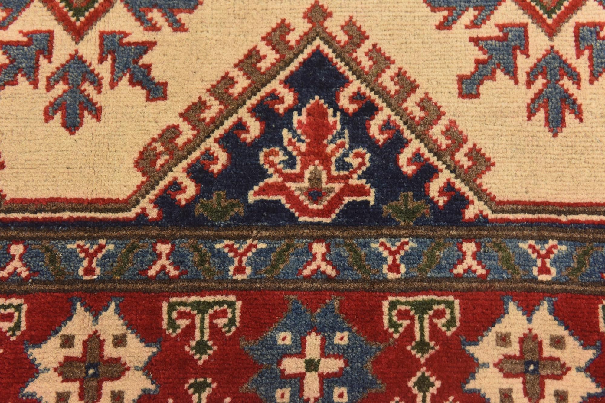 3' 10 x 6' 2 Hand Knotted Kazak Rug