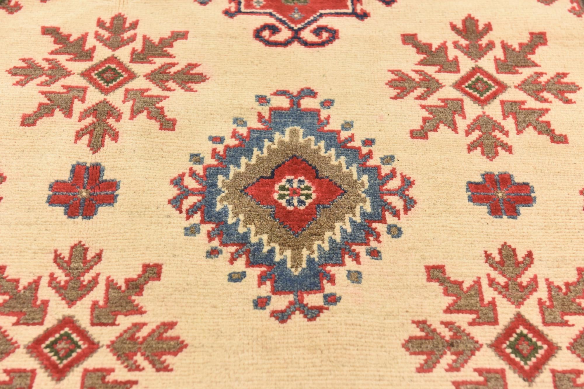 3' 10 x 6' 2 Hand Knotted Kazak Rug