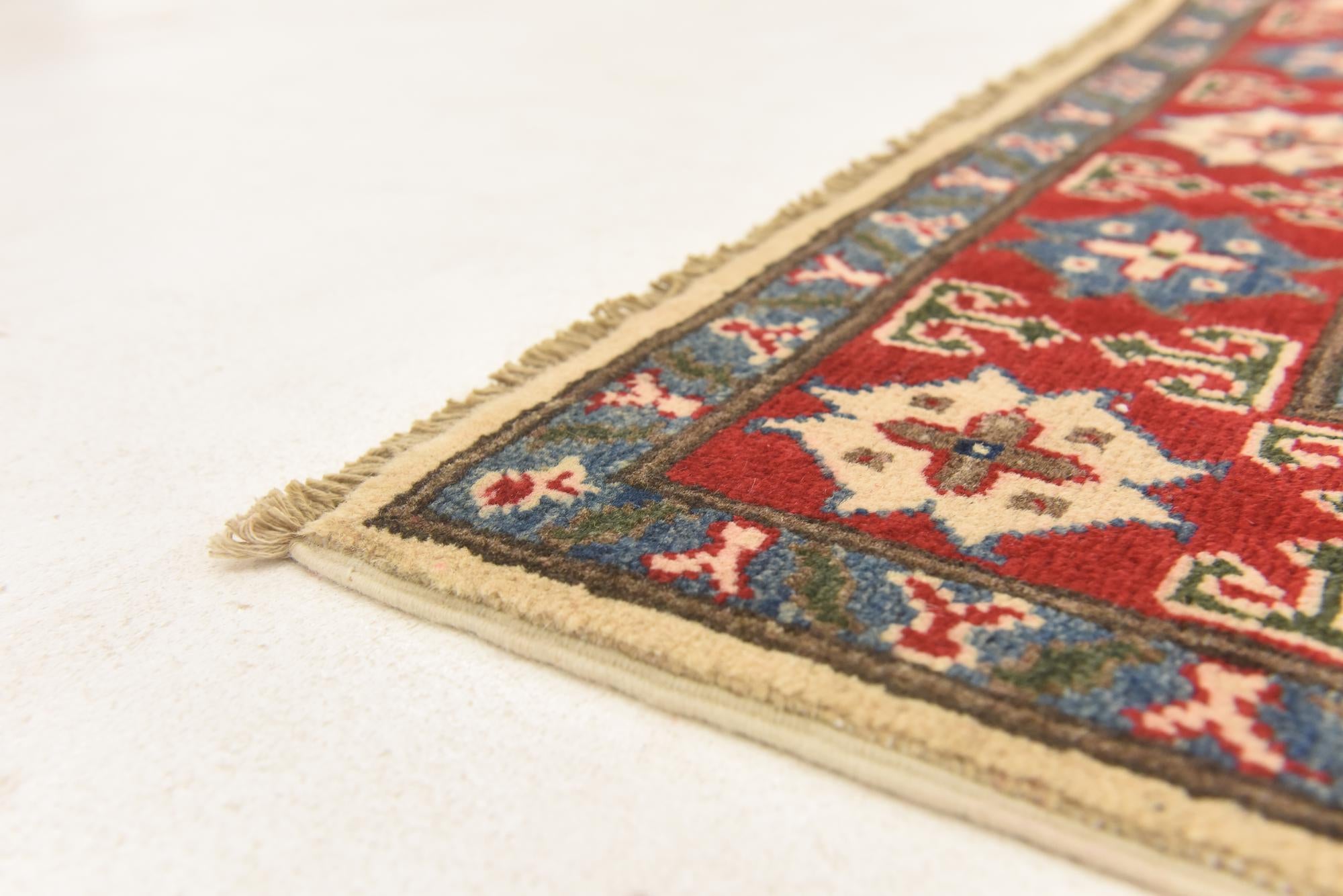 3' 10 x 6' 2 Hand Knotted Kazak Rug