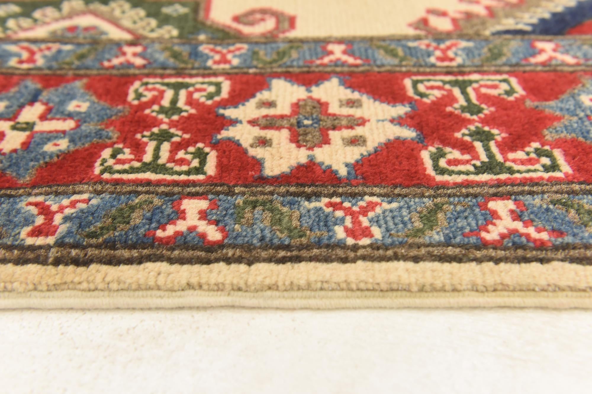 3' 10 x 6' 2 Hand Knotted Kazak Rug