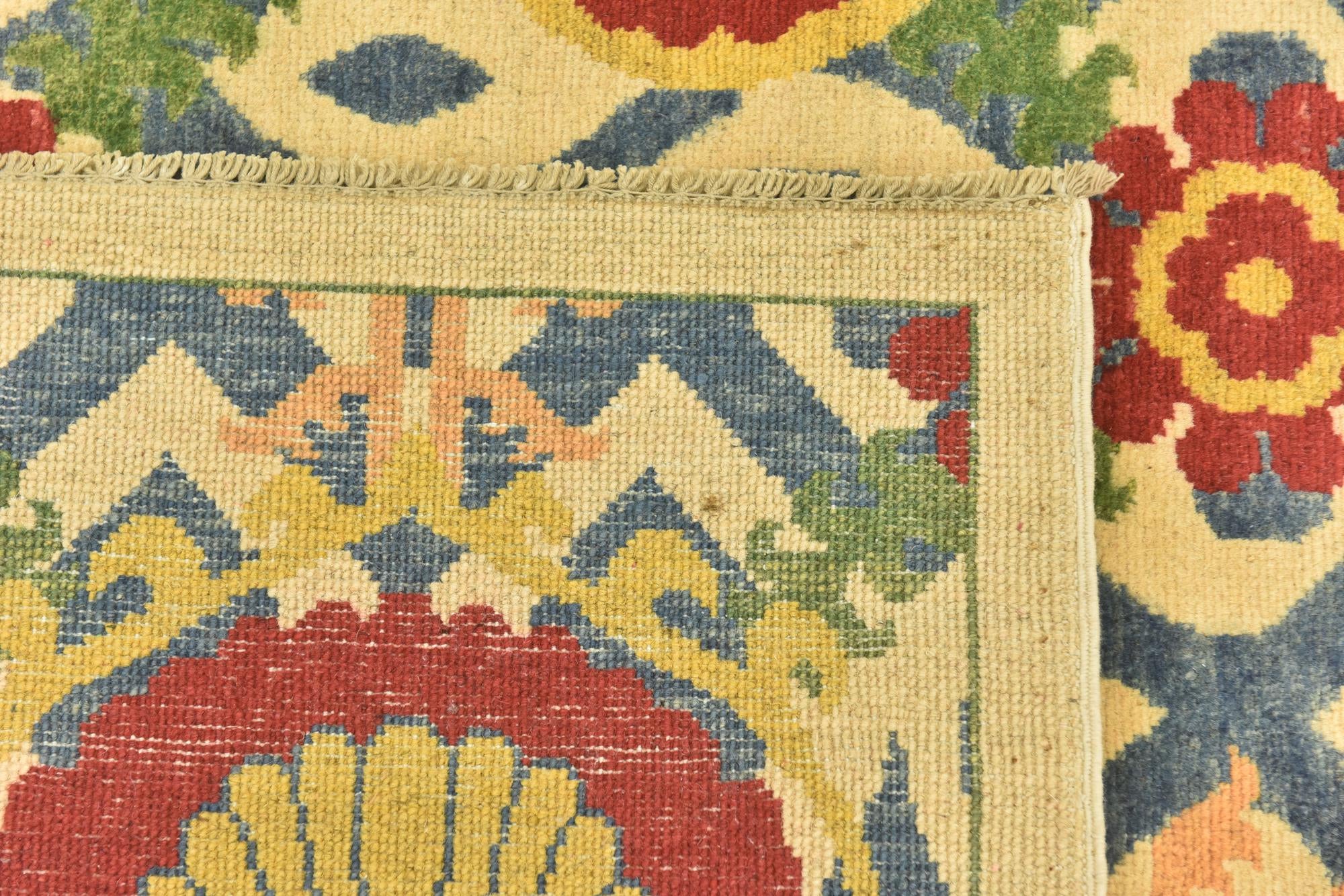 5' x 7' 4 Hand Knotted Kazak Rug