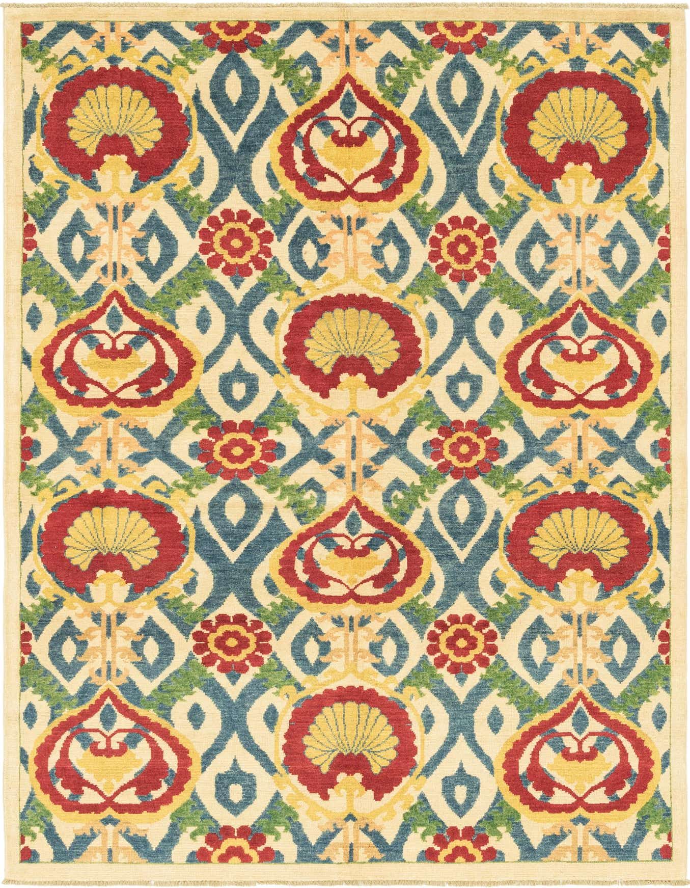 5' x 7' 4 Hand Knotted Kazak Rug