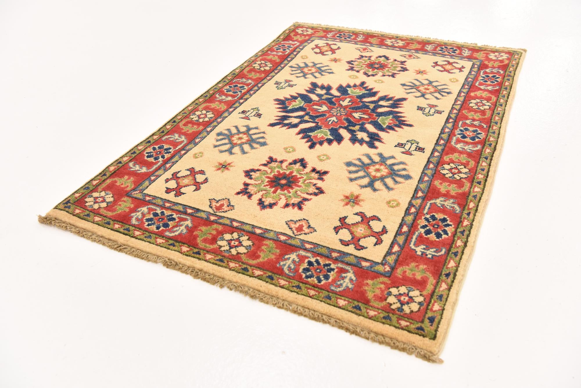 2' 8 x 4' 1 Hand Knotted Kazak Rug