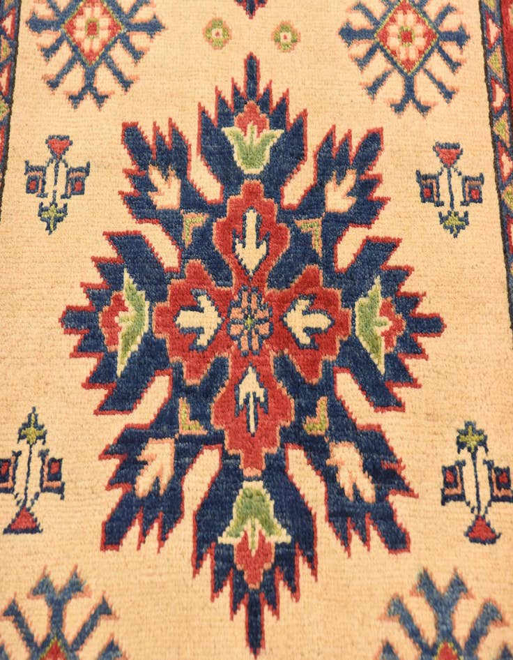 Detail image of 2' 8 x 4' 1  Hand Knotted Kazak Rug