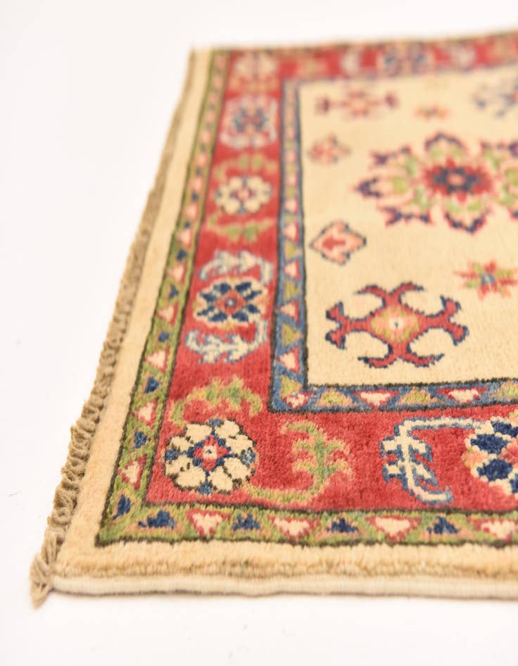 Detail image of 2' 8 x 4' 1  Hand Knotted Kazak Rug