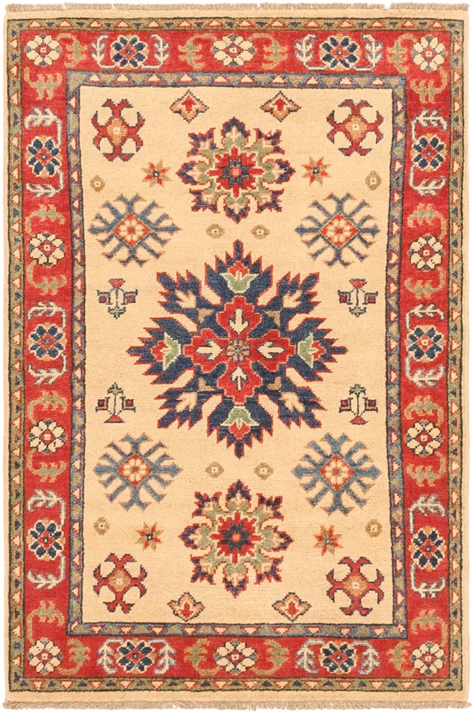 2' 8 x 4' 1 Hand Knotted Kazak Rug